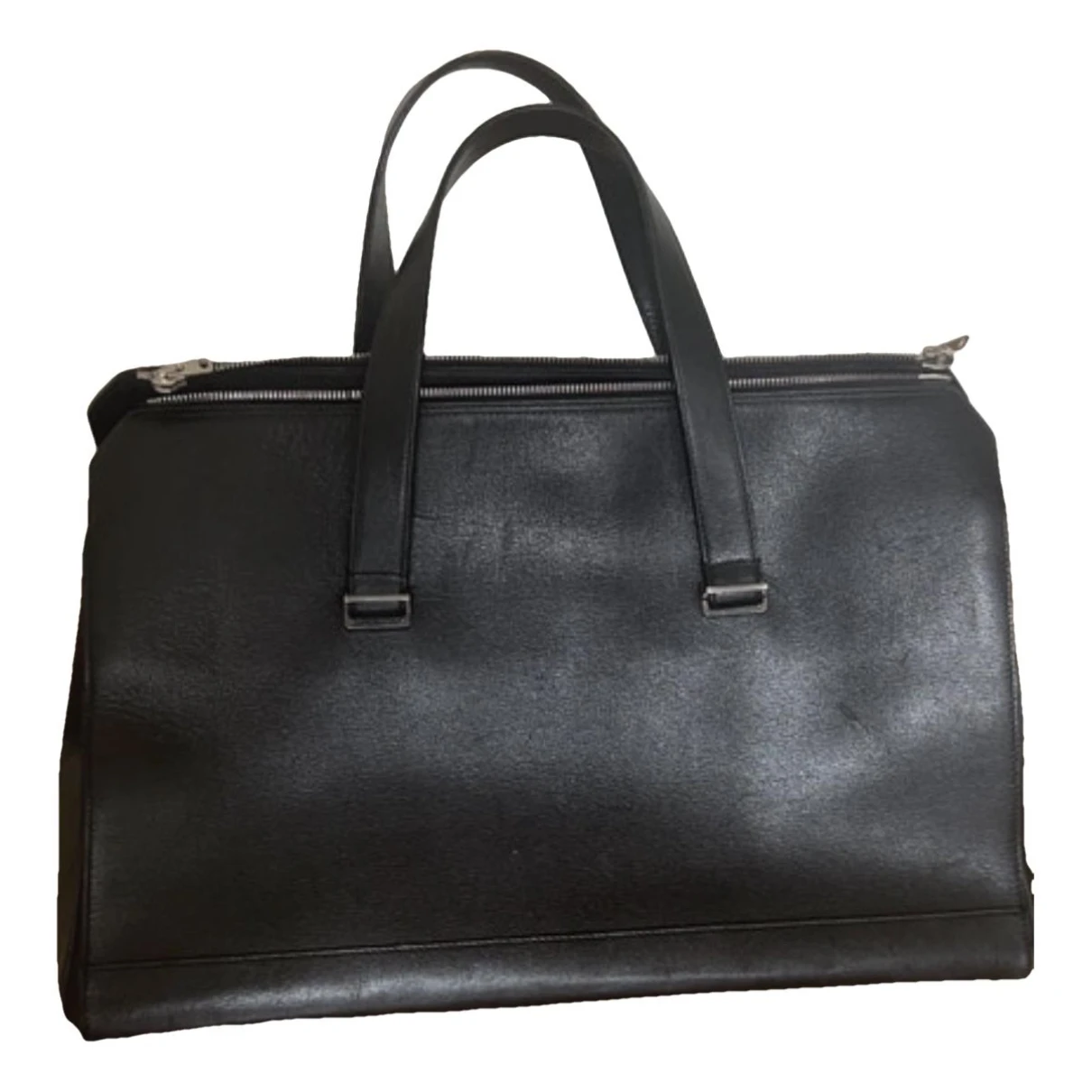 Pre-owned Golden Goose Leather Handbag In Black