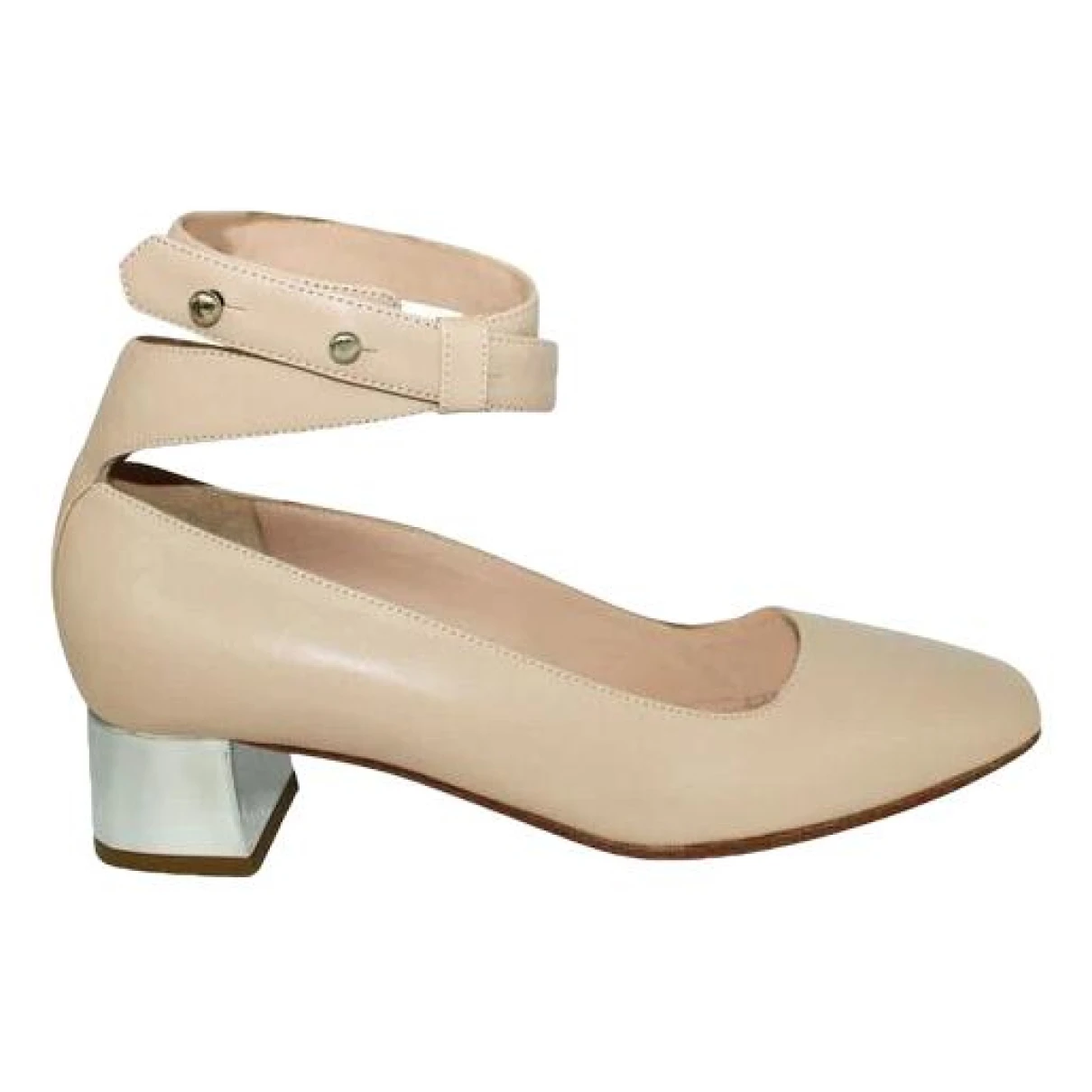 Pre-owned Anteprima Leather Sandal In Beige