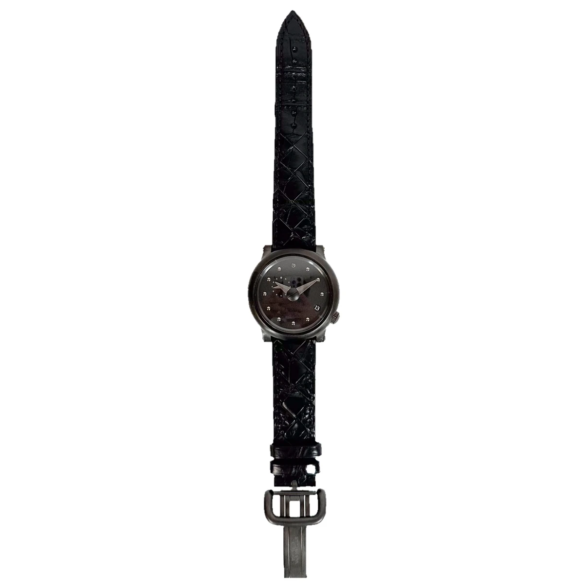 Pre-owned Bottega Veneta Watch In Black