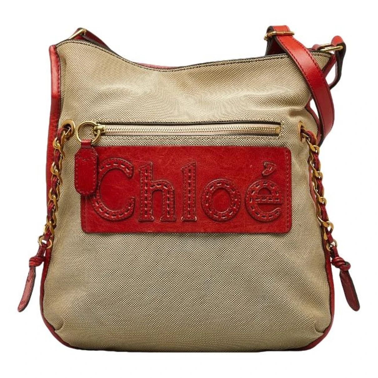 Pre-owned Chloé Cloth Crossbody Bag In Brown