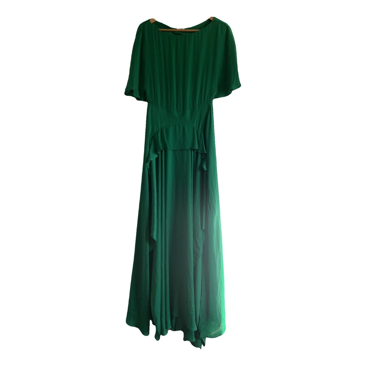 Pre-owned Maje Spring Summer 2019 Maxi Dress In Green