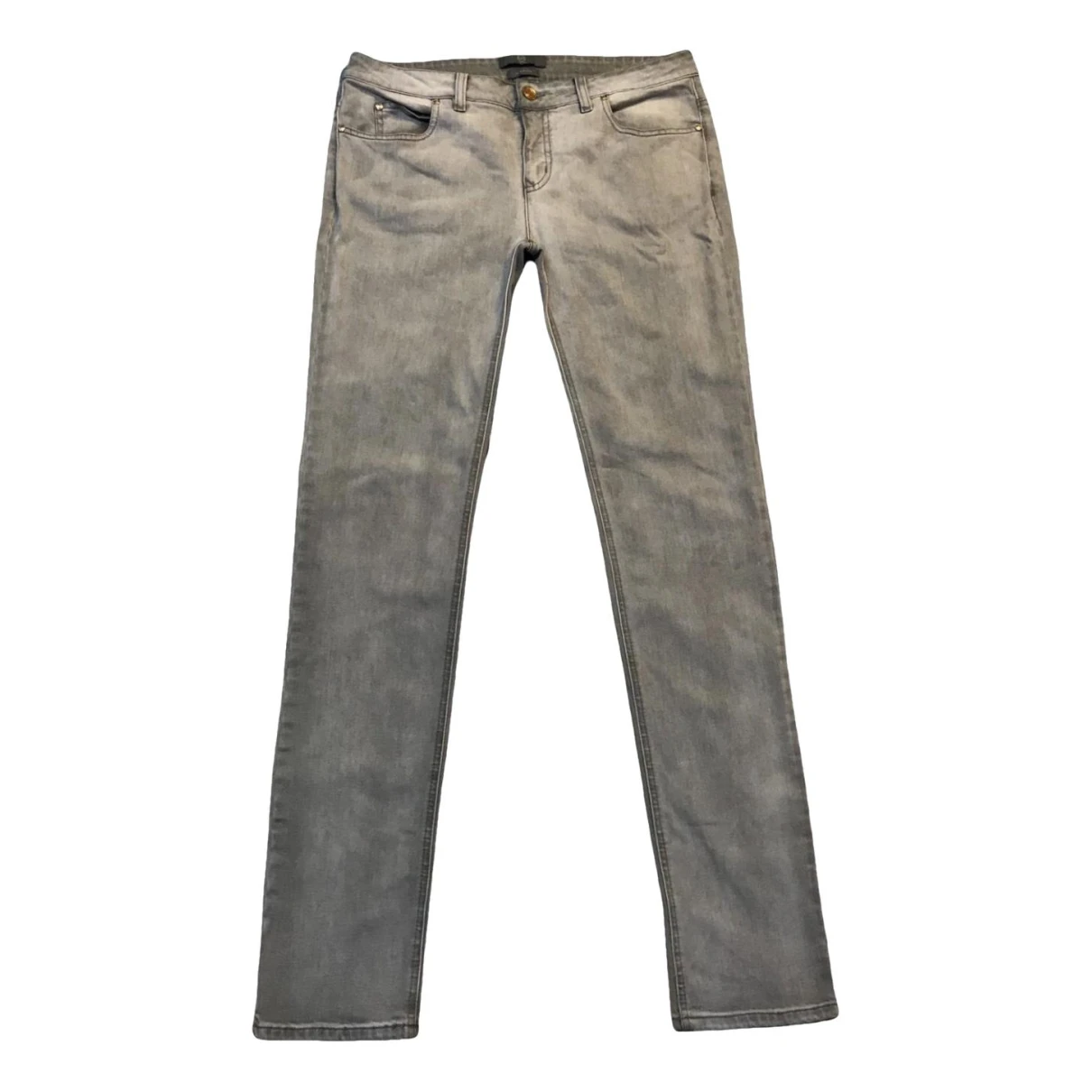 Pre-owned Mcq By Alexander Mcqueen Slim Jeans In Grey