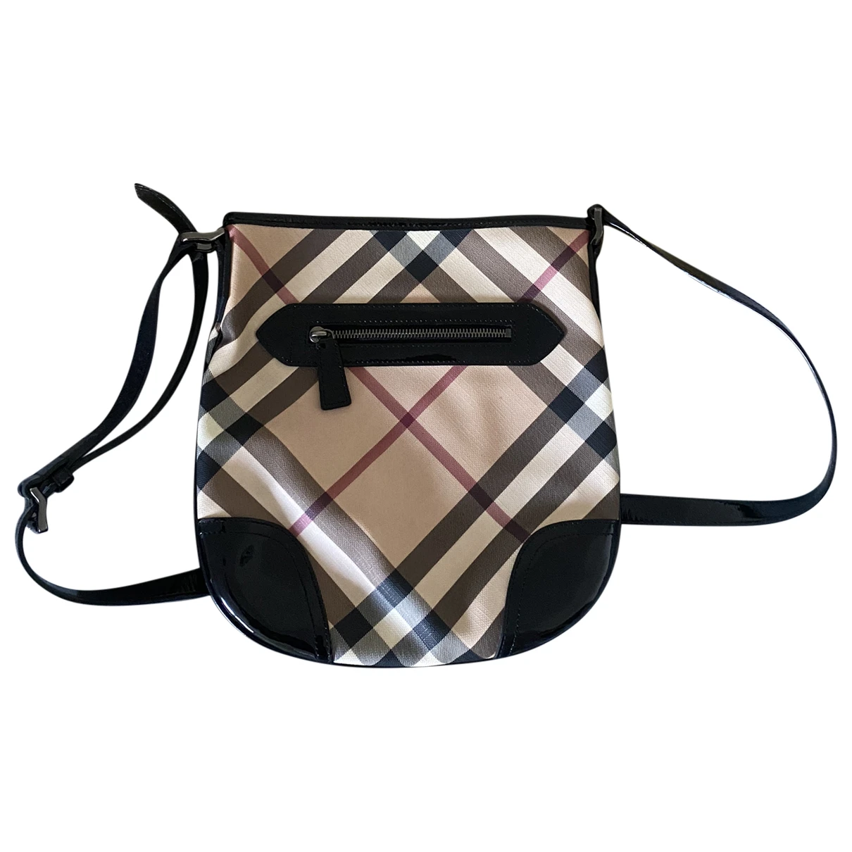 Pre-owned Burberry Dryden Leather Crossbody Bag In Multicolour