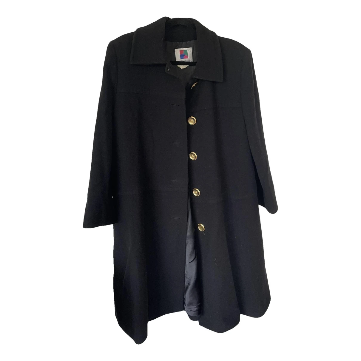 Pre-owned Givenchy Wool Peacoat In Black
