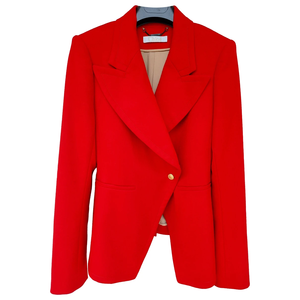 Pre-owned Chloé Wool Blazer In Red