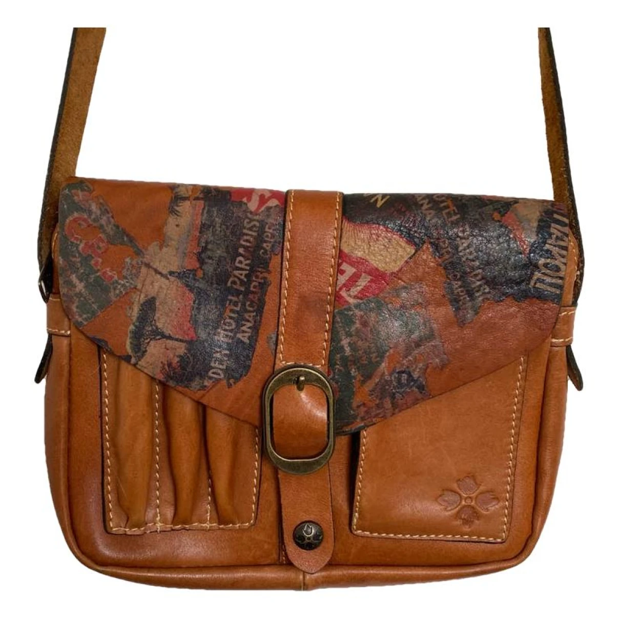 Pre-owned Patricia Nash Leather Crossbody Bag In Multicolour