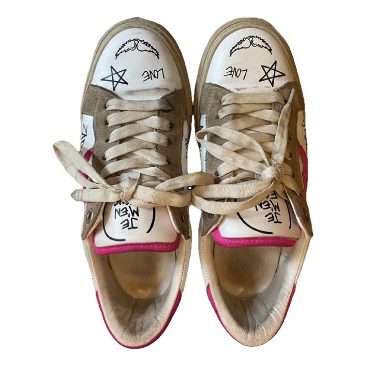 Pre-owned Zadig & Voltaire Leather Trainers In White