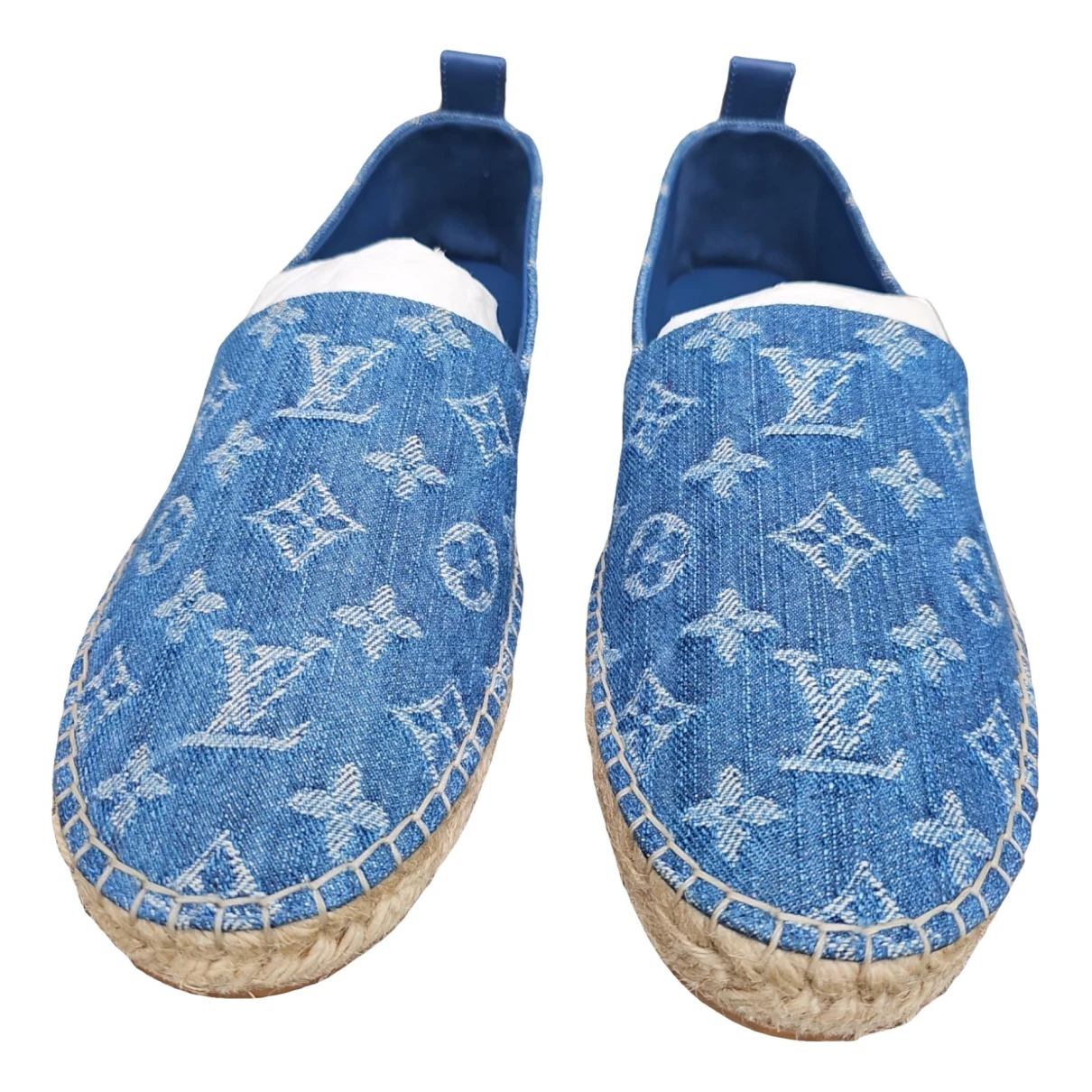 Pre-owned Louis Vuitton Cloth Espadrilles In Blue