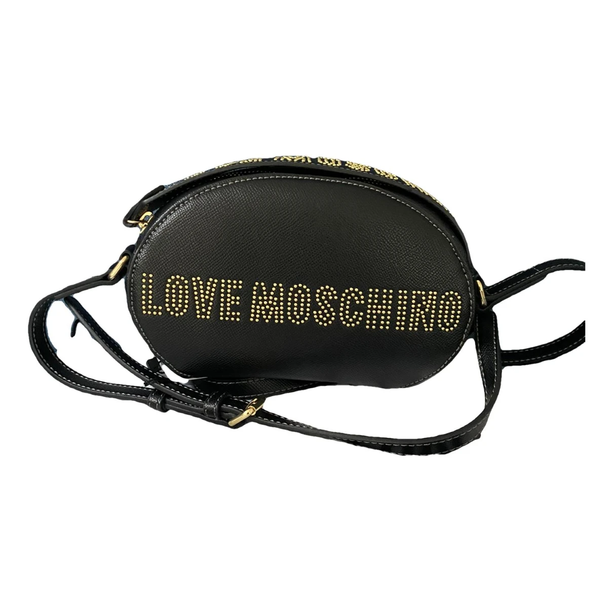 Pre-owned Moschino Love Crossbody Bag In Black