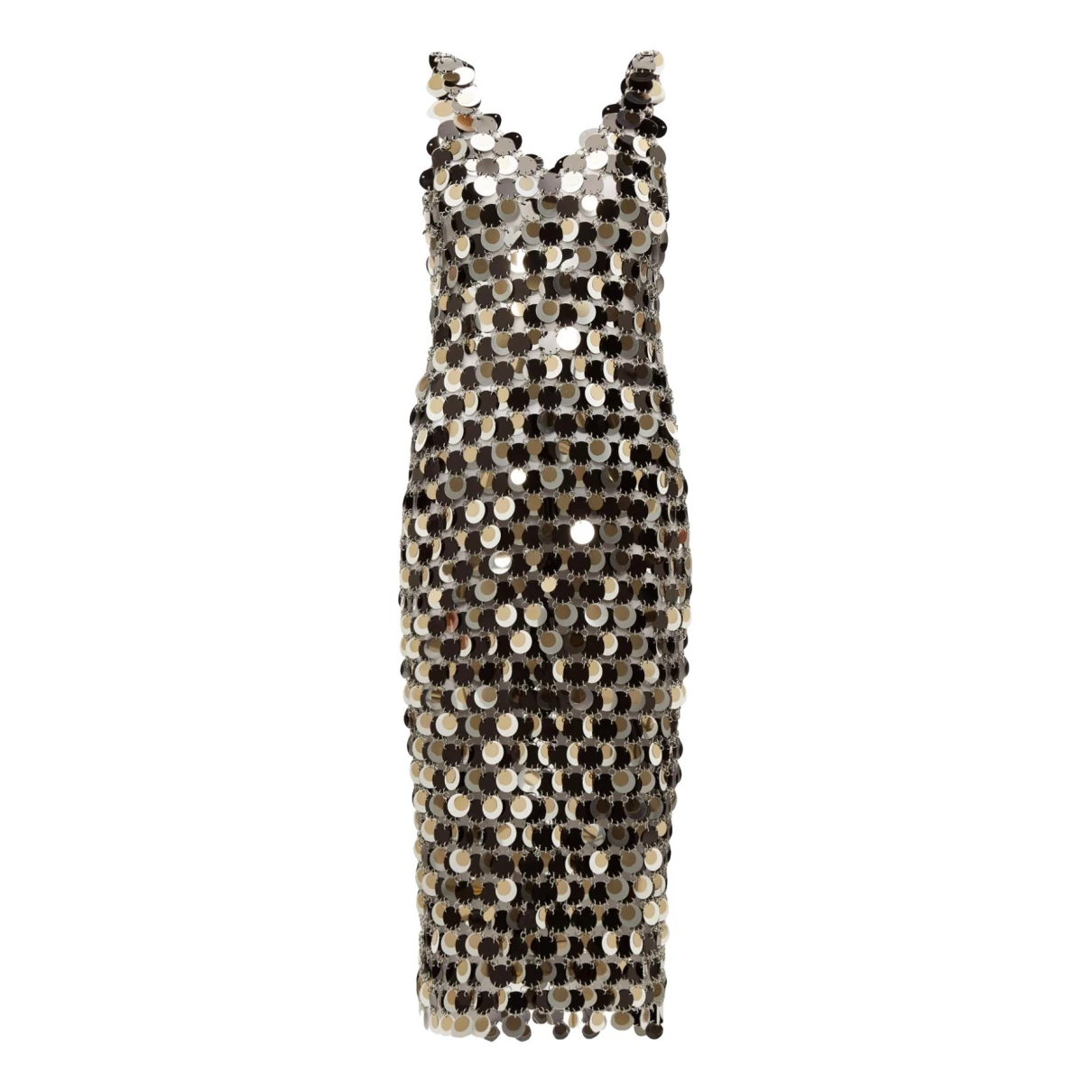 Pre-owned Paco Rabanne Mid-length Dress In Silver