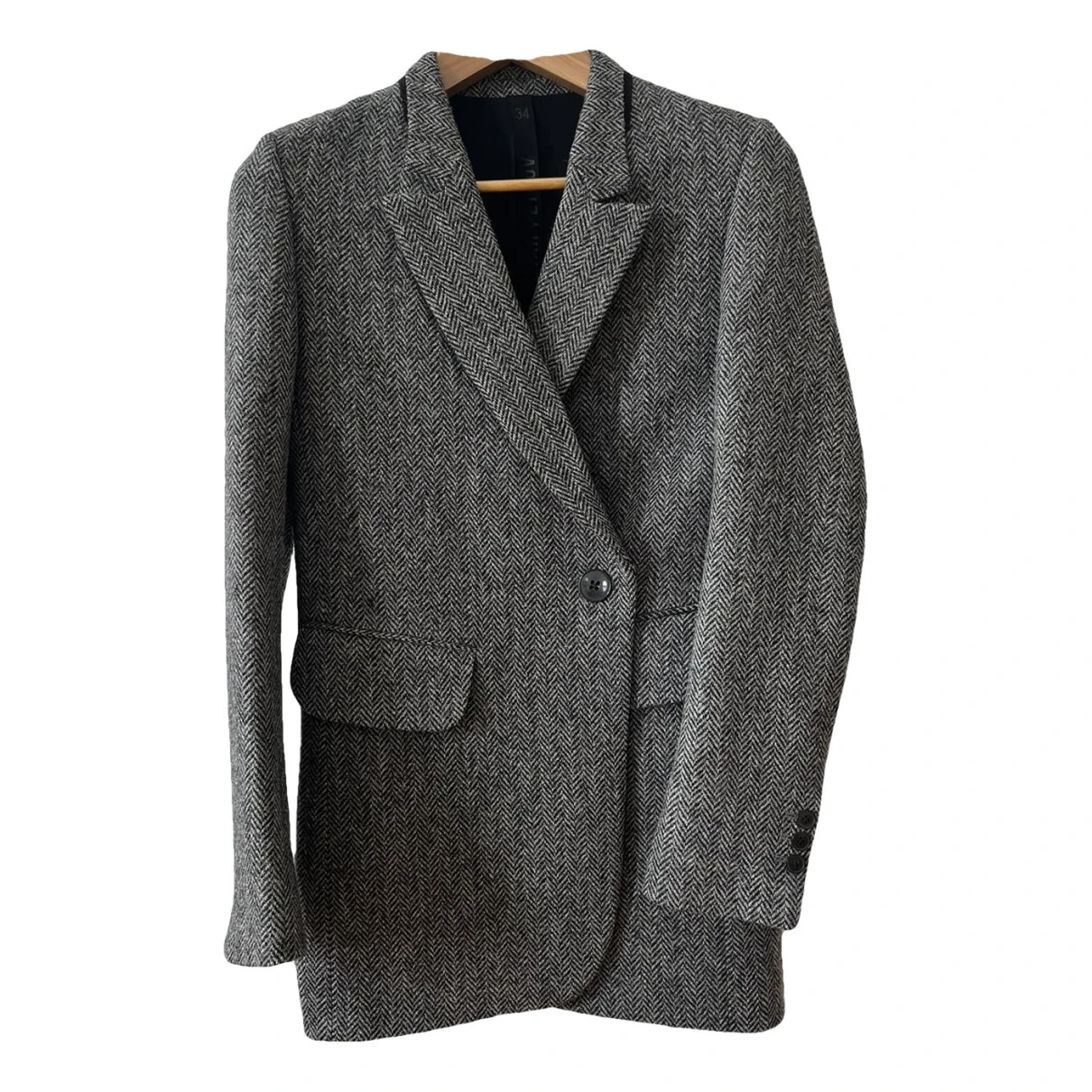 Pre-owned Petar Petrov Wool Jacket In Grey