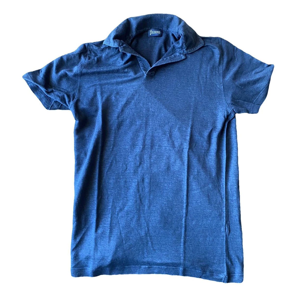 Pre-owned Herno Polo Shirt In Blue