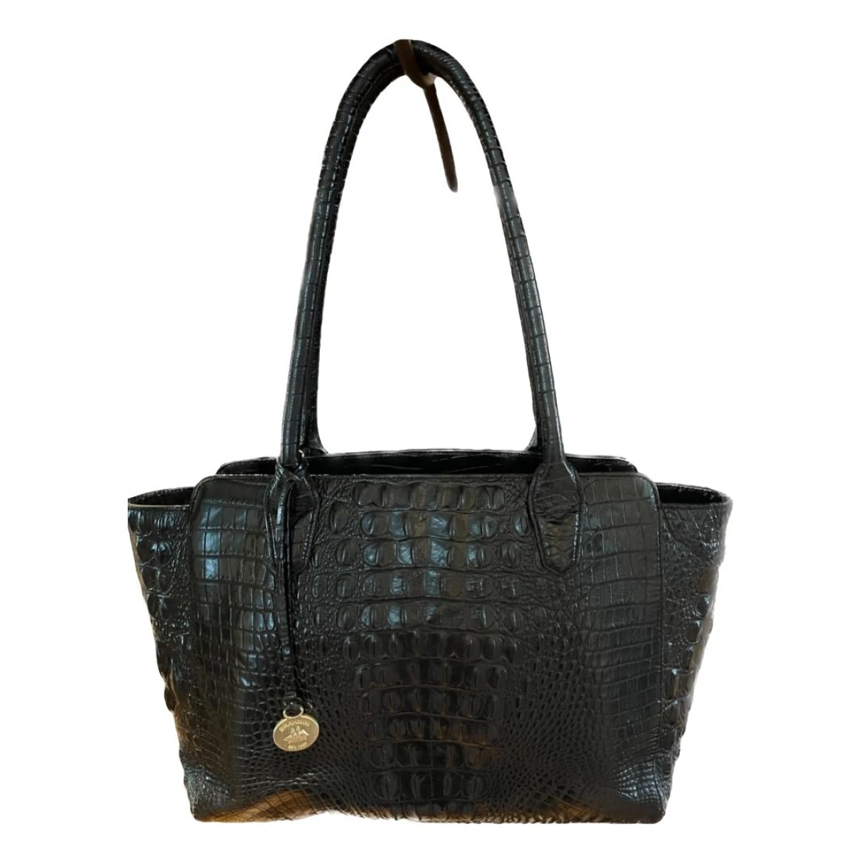 Pre-owned Brahmin Leather Handbag In Black