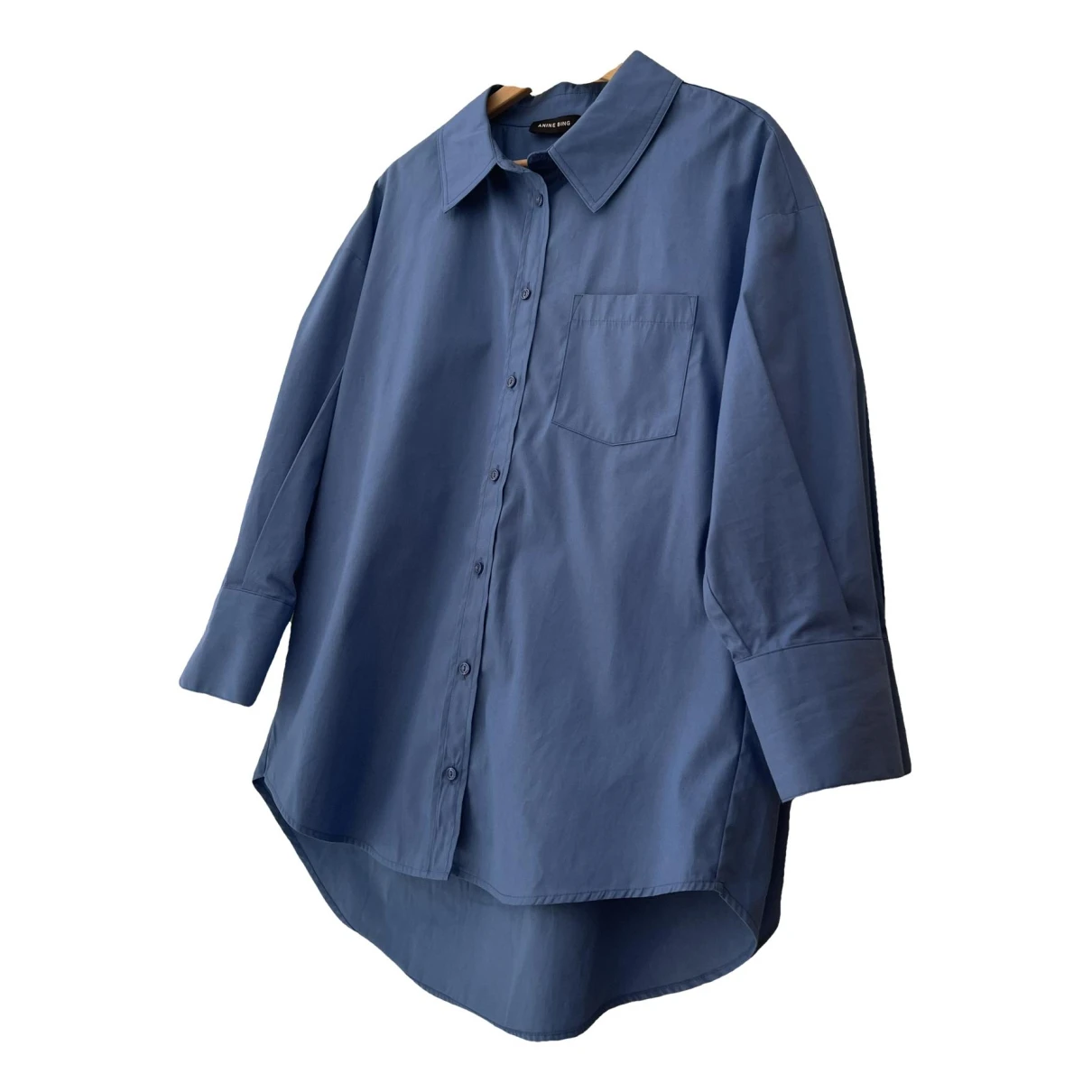 Pre-owned Anine Bing Shirt In Blue