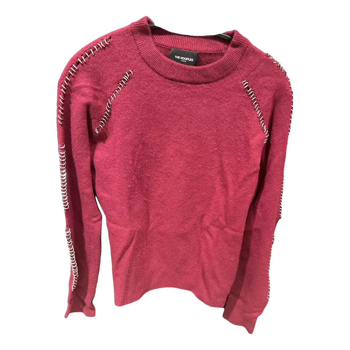 Pre-owned The Kooples Cashmere Jumper In Burgundy