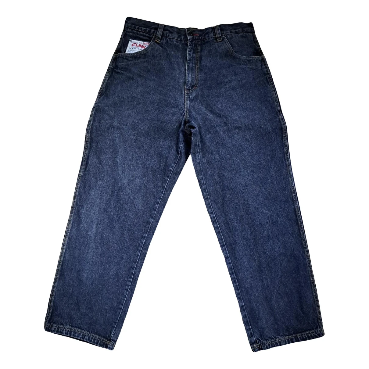 Pre-owned Fubu Straight Jeans In Black