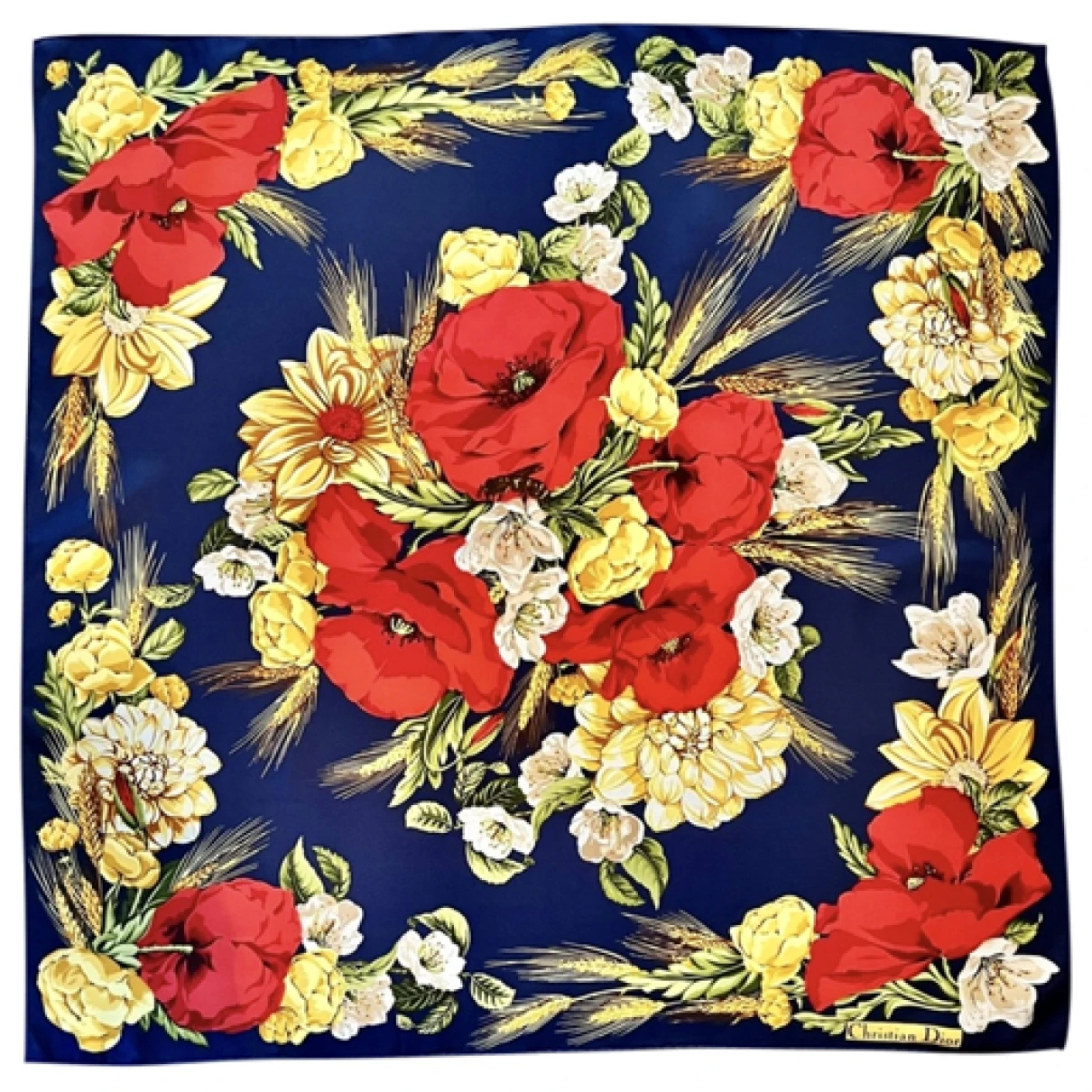 Pre-owned Dior Silk Scarf In Multicolour