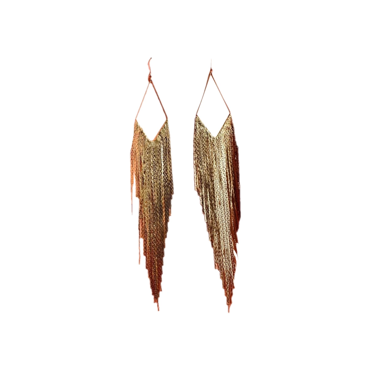 Pre-owned House Of Harlow 1960 Earrings In Gold