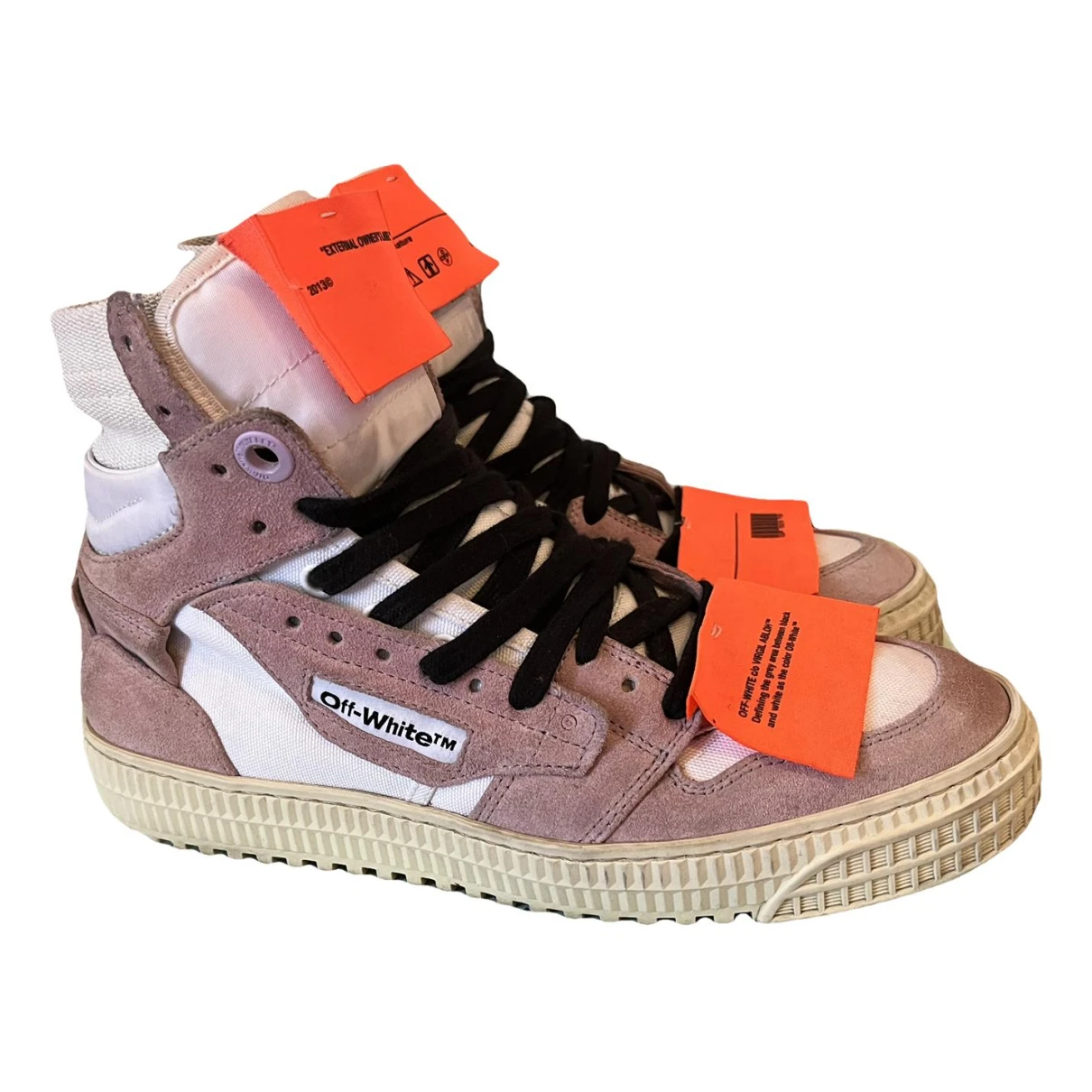 Pre-owned Off-white Off-court Trainers In Pink