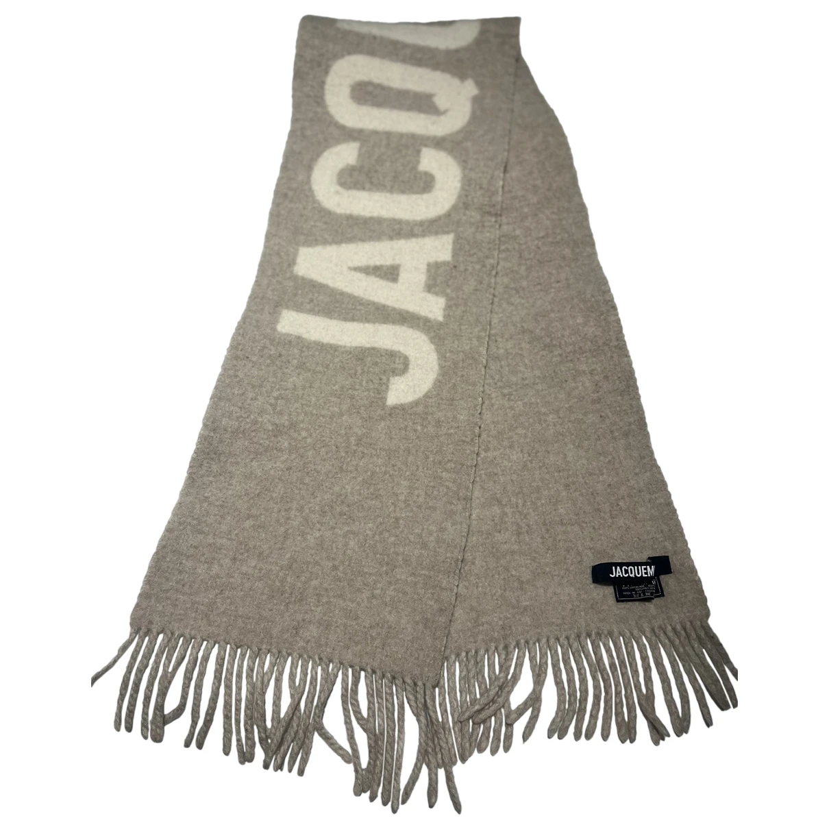 Pre-owned Jacquemus Wool Scarf In White