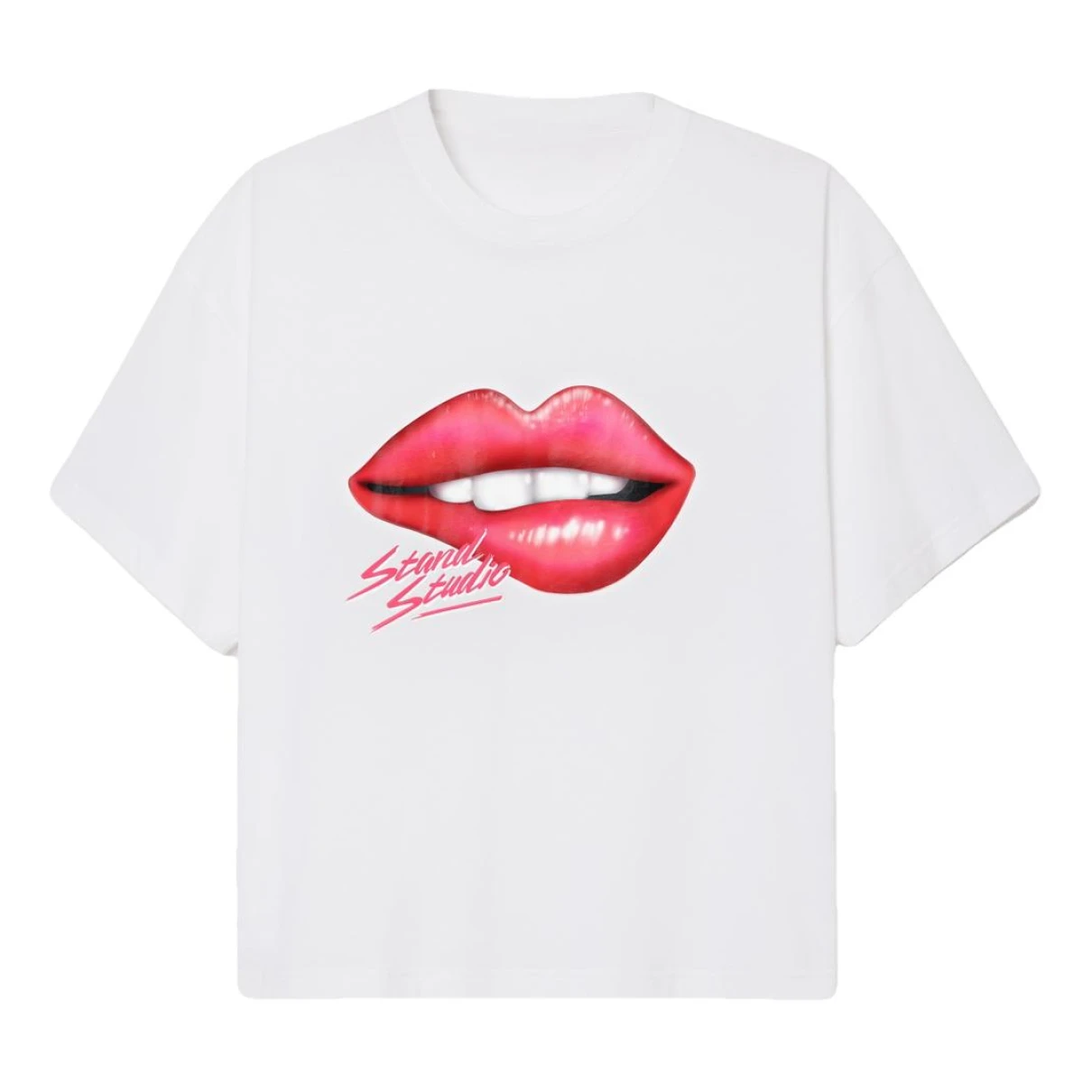 Pre-owned Stand Studio T-shirt In White