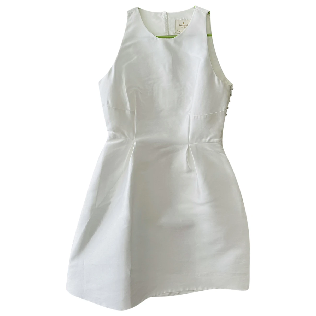 Pre-owned Kate Spade Mini Dress In White