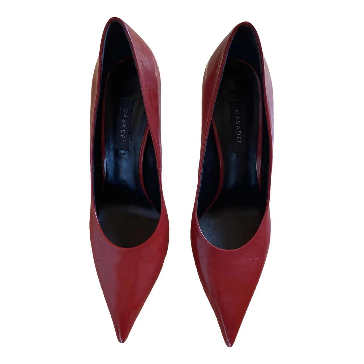 Pre-owned Casadei Patent Leather Heels In Red