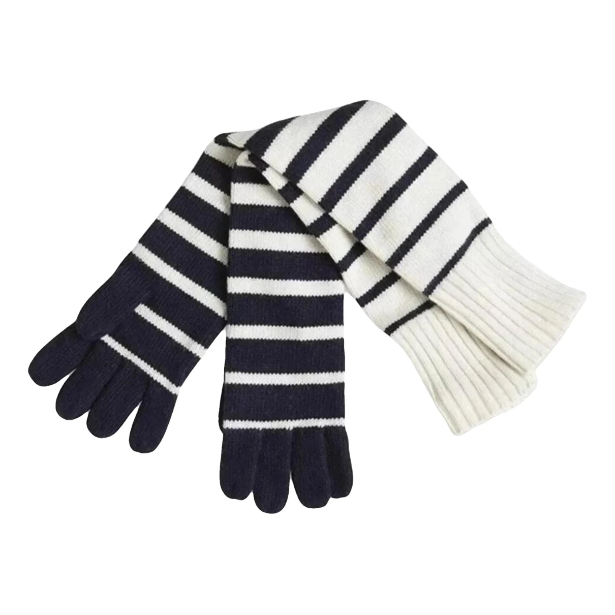 Pre-owned Jean Paul Gaultier Wool Long Gloves In Multicolour