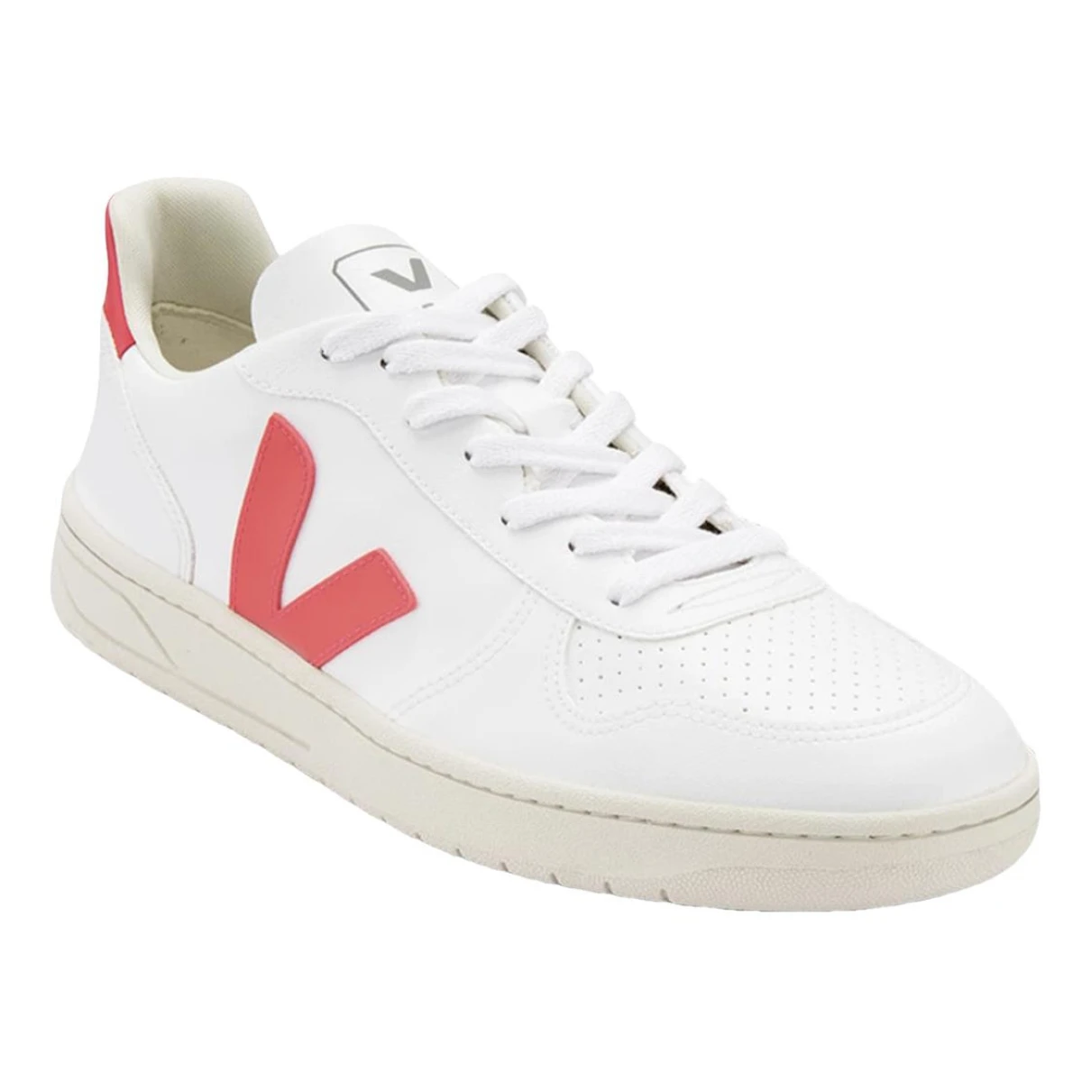 Pre-owned Veja V-10 Cloth Trainers In White
