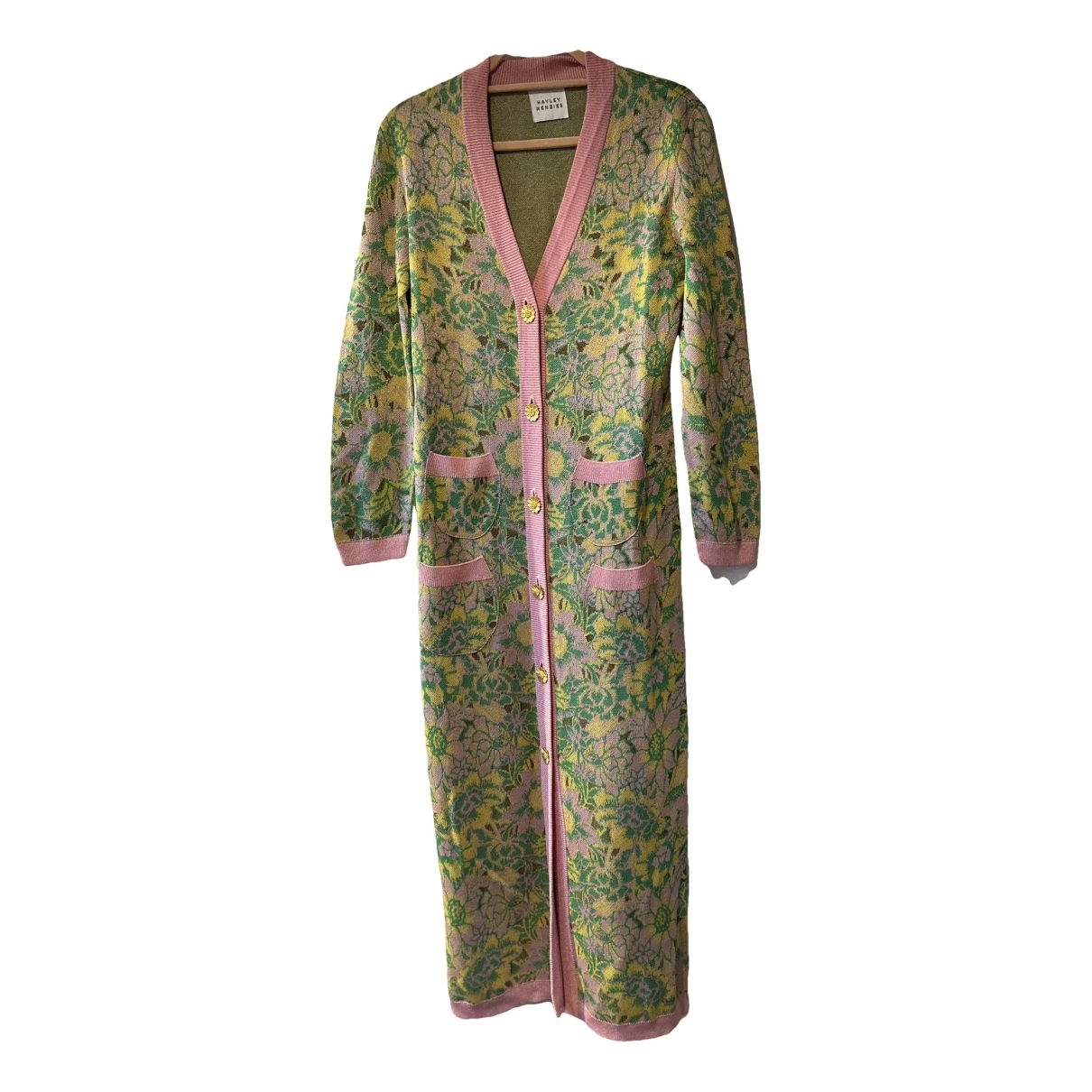 Pre-owned Hayley Menzies Cardi Coat In Pink
