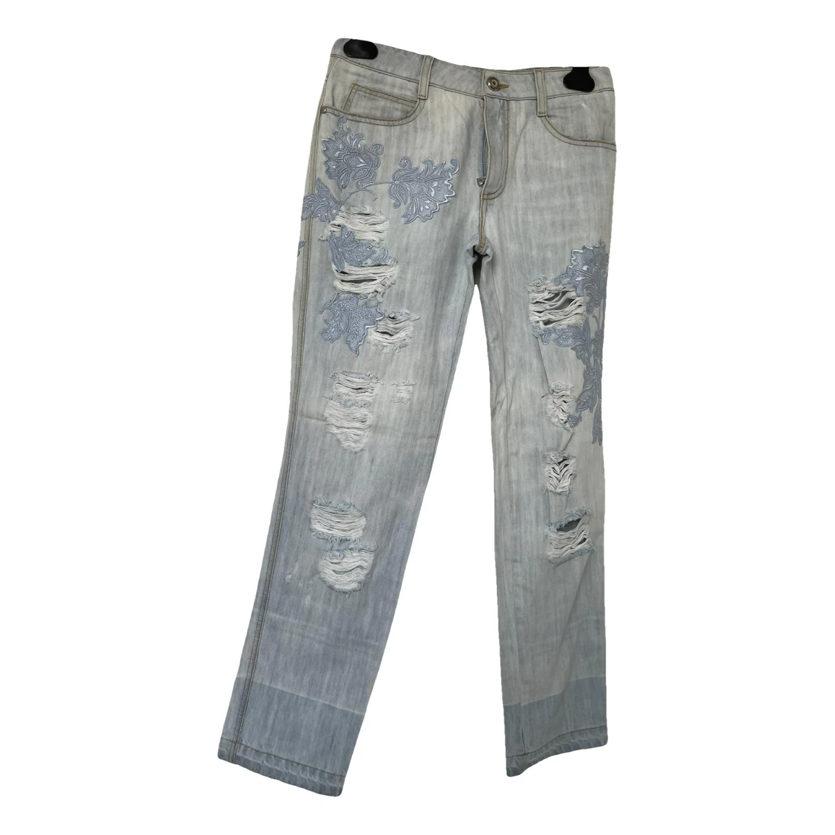 Pre-owned Ermanno Scervino Large Jeans In Blue
