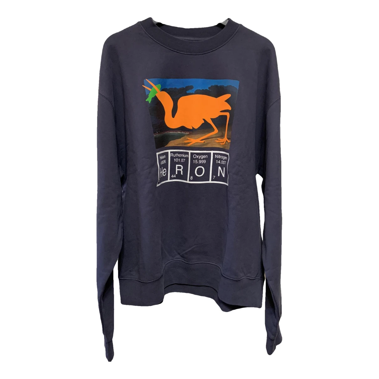 Pre-owned Heron Preston Sweatshirt In Blue