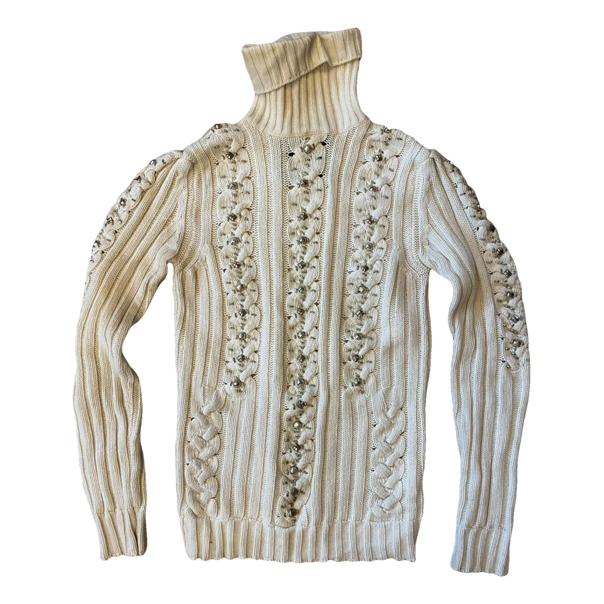 Pre-owned Philipp Plein Wool Knitwear In White