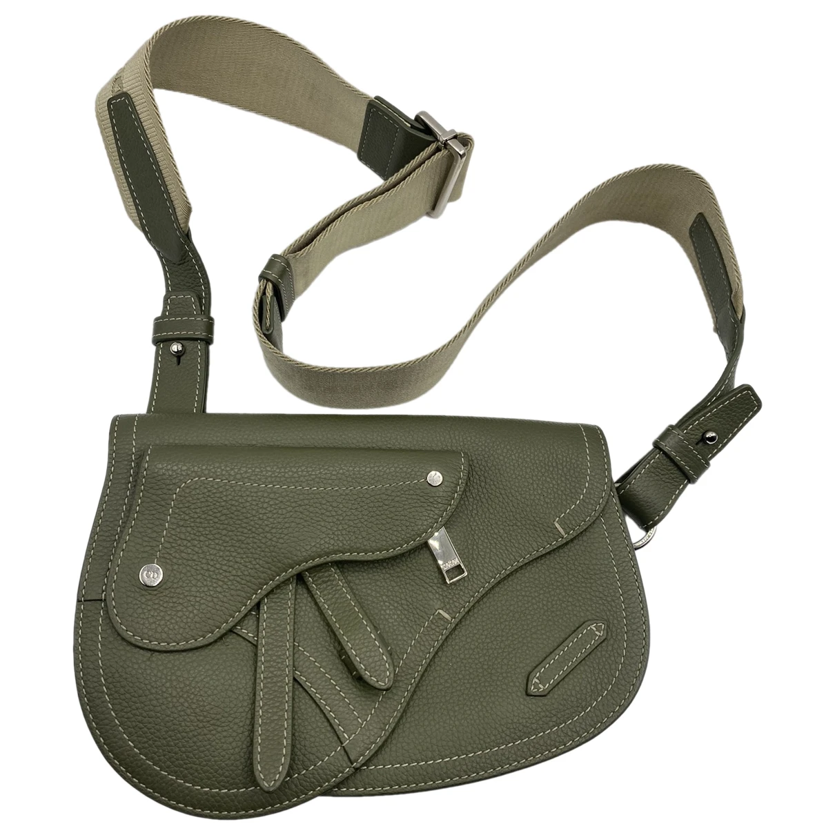 Pre-owned Dior Leather Bag In Green
