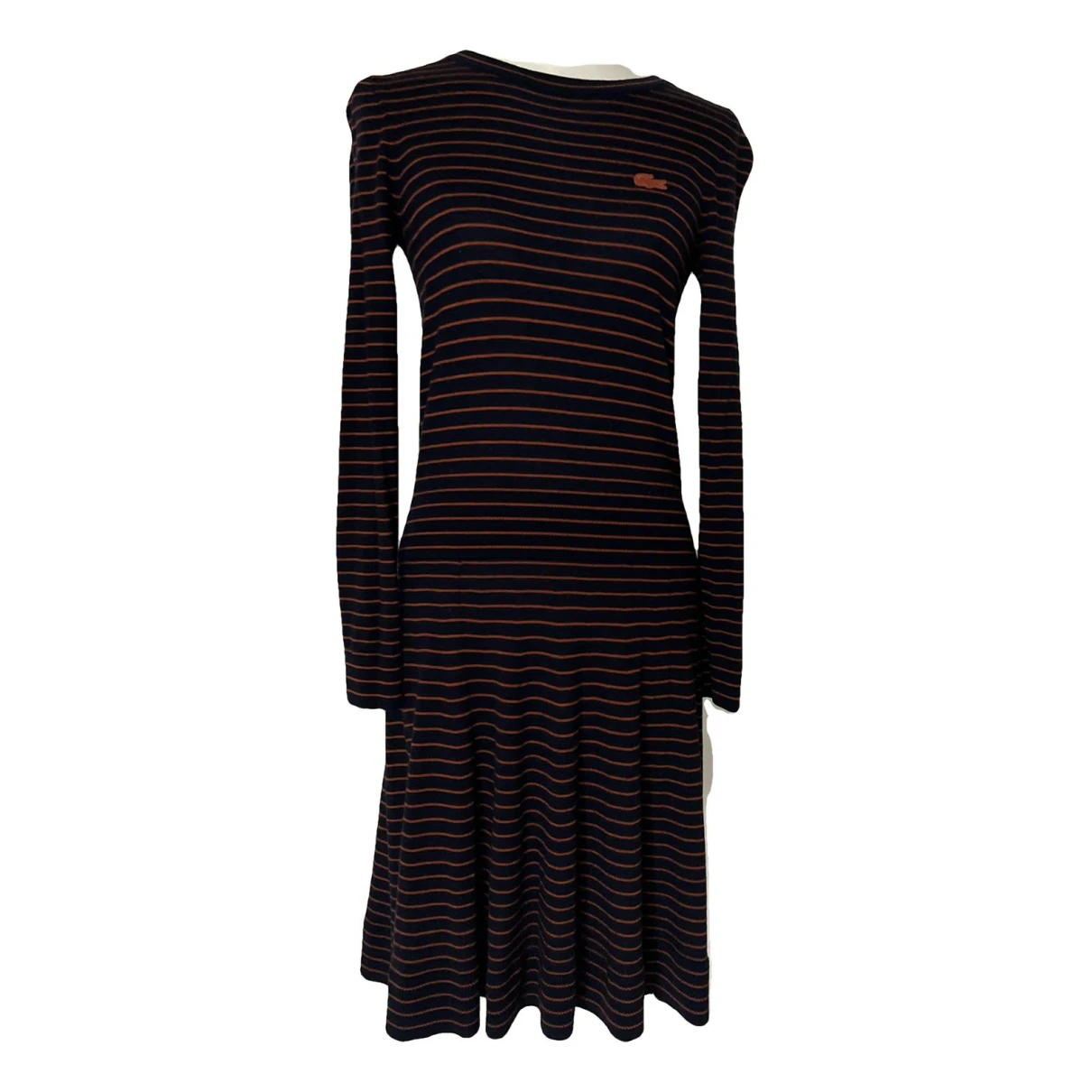 Pre-owned Lacoste Wool Dress In Multicolour