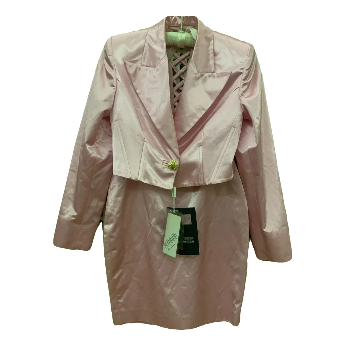 Pre-owned Versus Suit Jacket In Pink