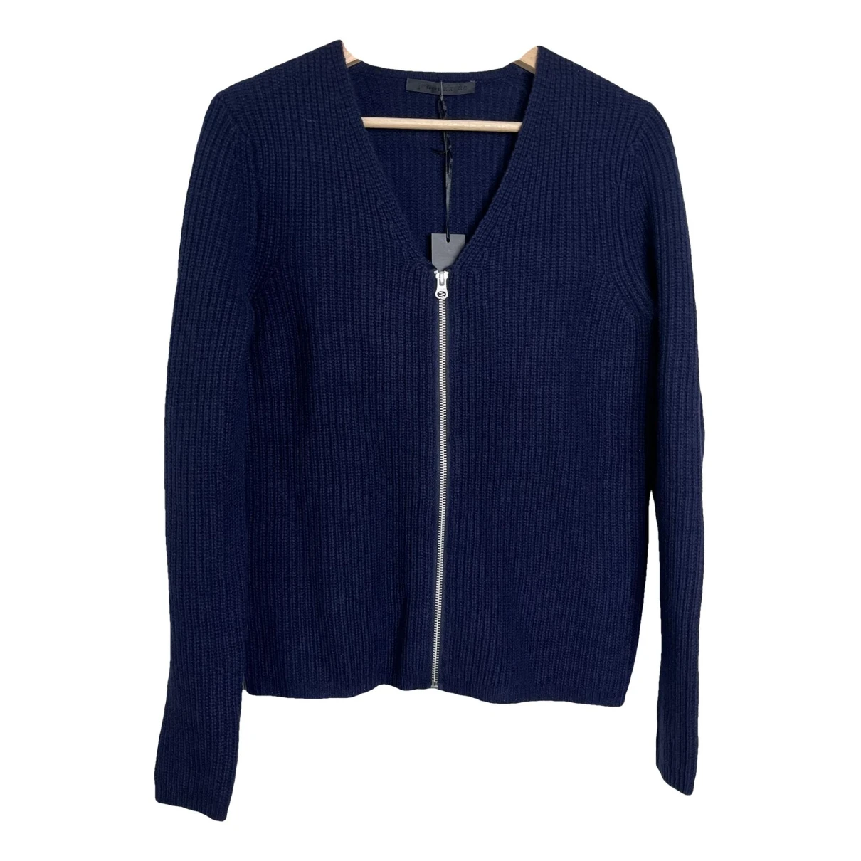Pre-owned Jenni Kayne Cashmere Cardigan In Blue