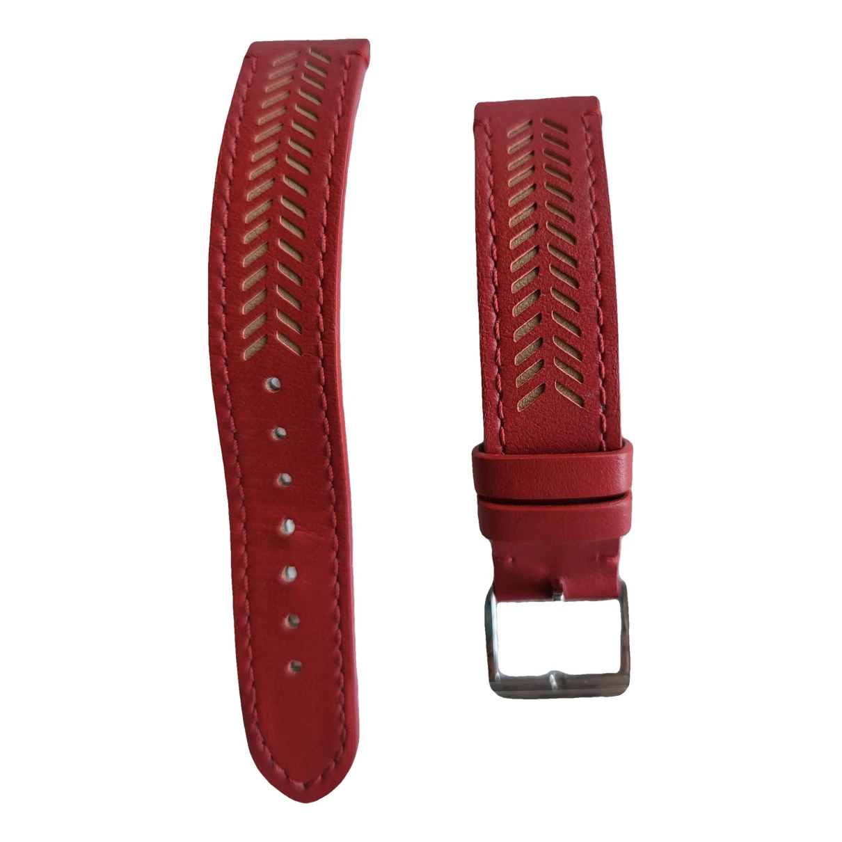 Pre-owned Poiray Bracelet Ma Première Watch In Red