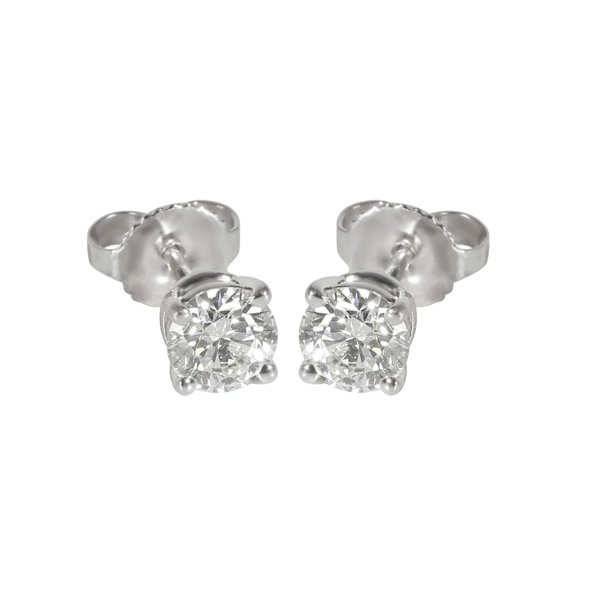Pre-owned Tiffany & Co Platinum Earrings In Gold