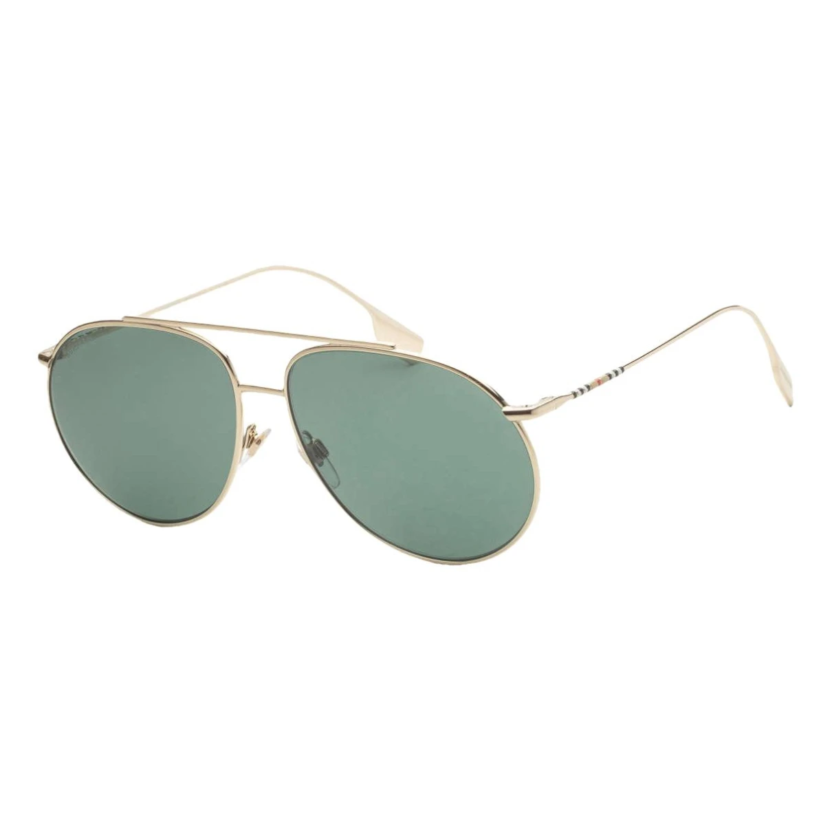 Pre-owned Burberry Aviator Sunglasses In Green