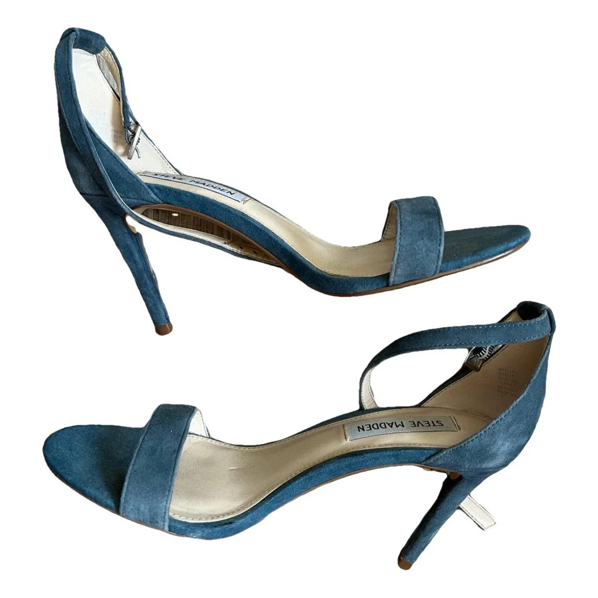 Pre-owned Steve Madden Leather Heels In Blue