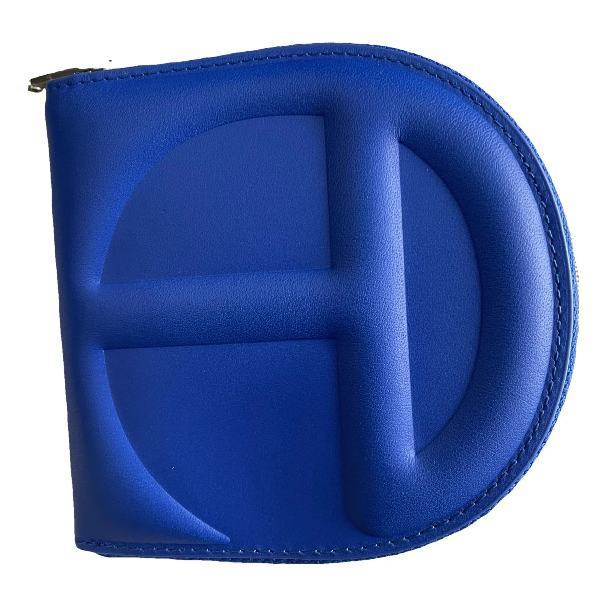 Pre-owned Telfar Leather Wallet In Blue