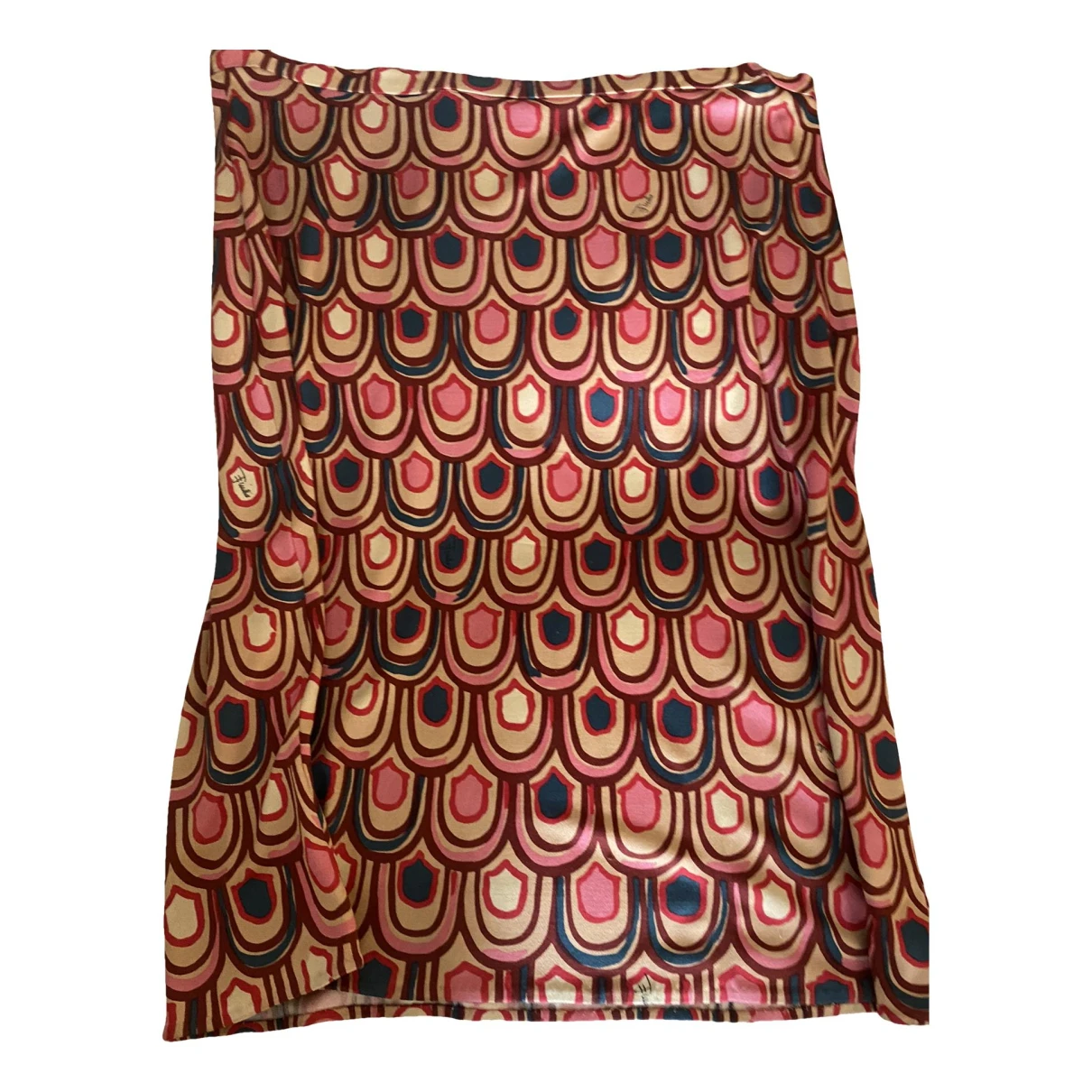 Pre-owned Emilio Pucci Silk Mid-length Skirt In Multicolour