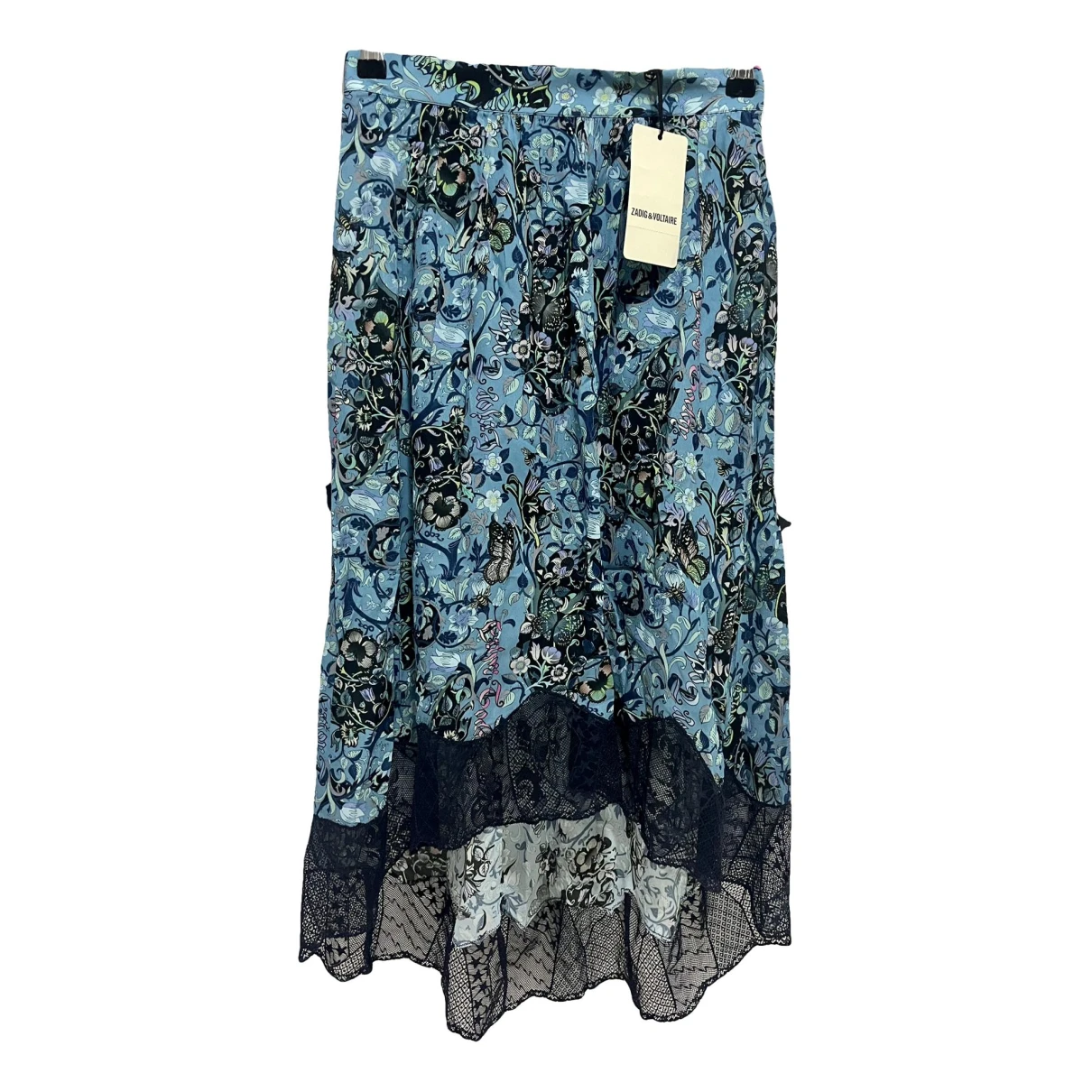 Pre-owned Zadig & Voltaire Spring Summer 2020 Mid-length Skirt In Blue