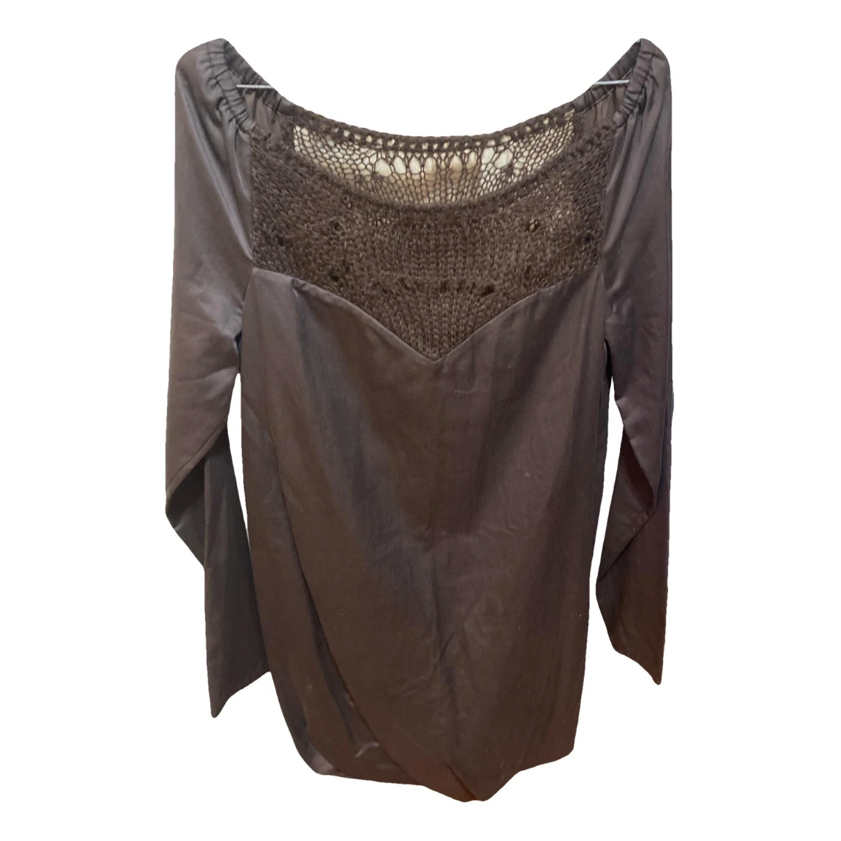 Pre-owned Ermanno Scervino Wool Mini Dress In Brown