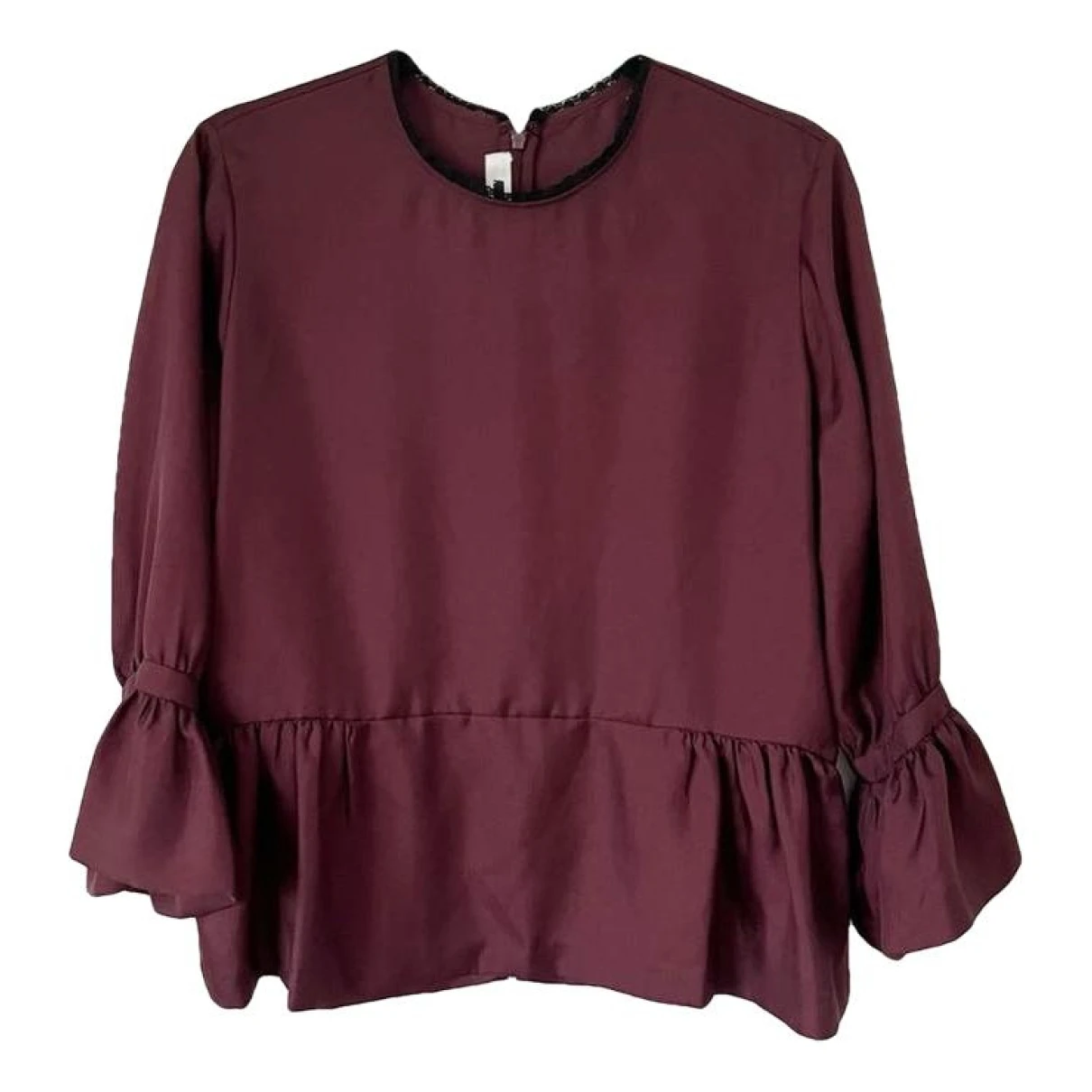Pre-owned Mcq By Alexander Mcqueen Blouse In Burgundy