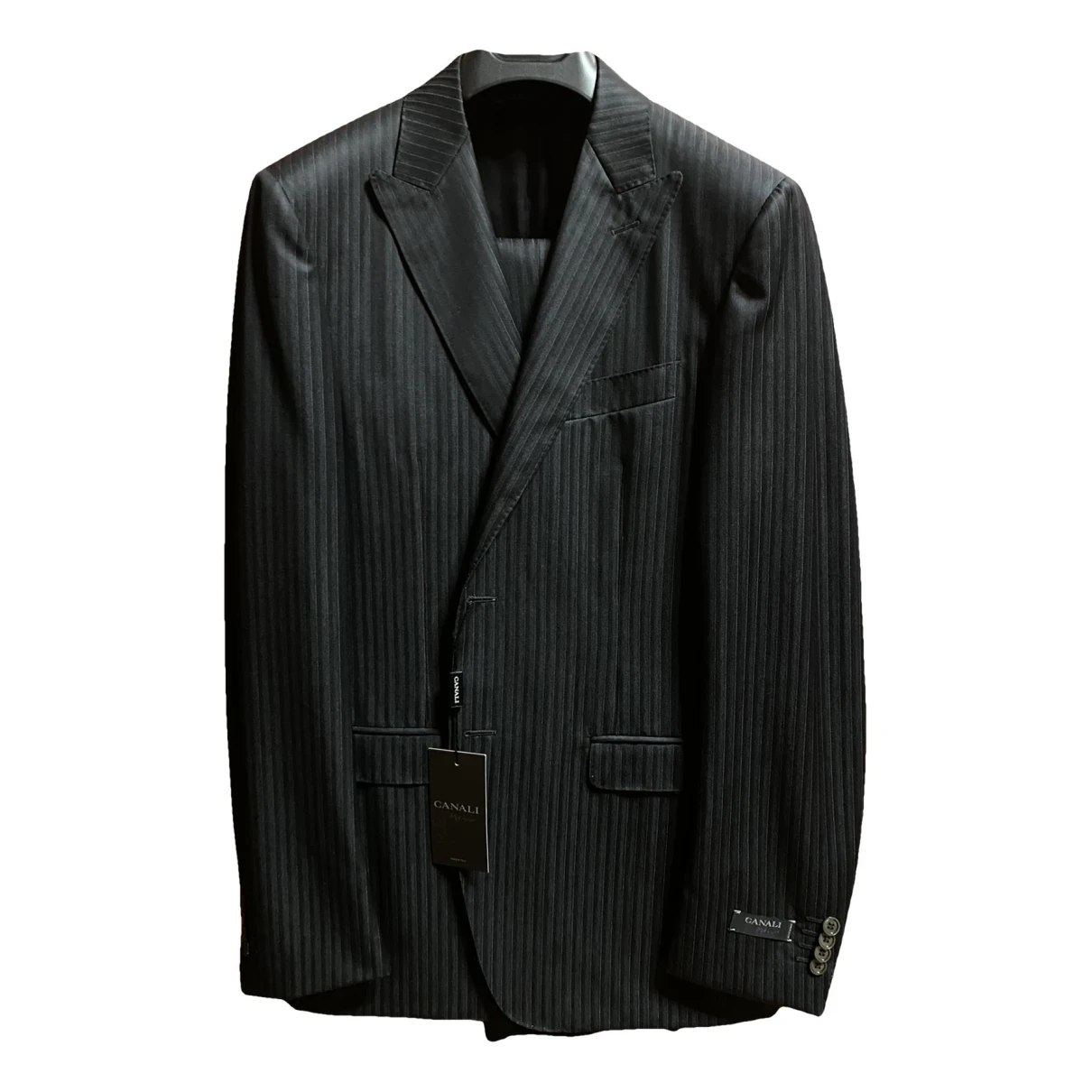 Pre-owned Canali Wool Suit In Grey