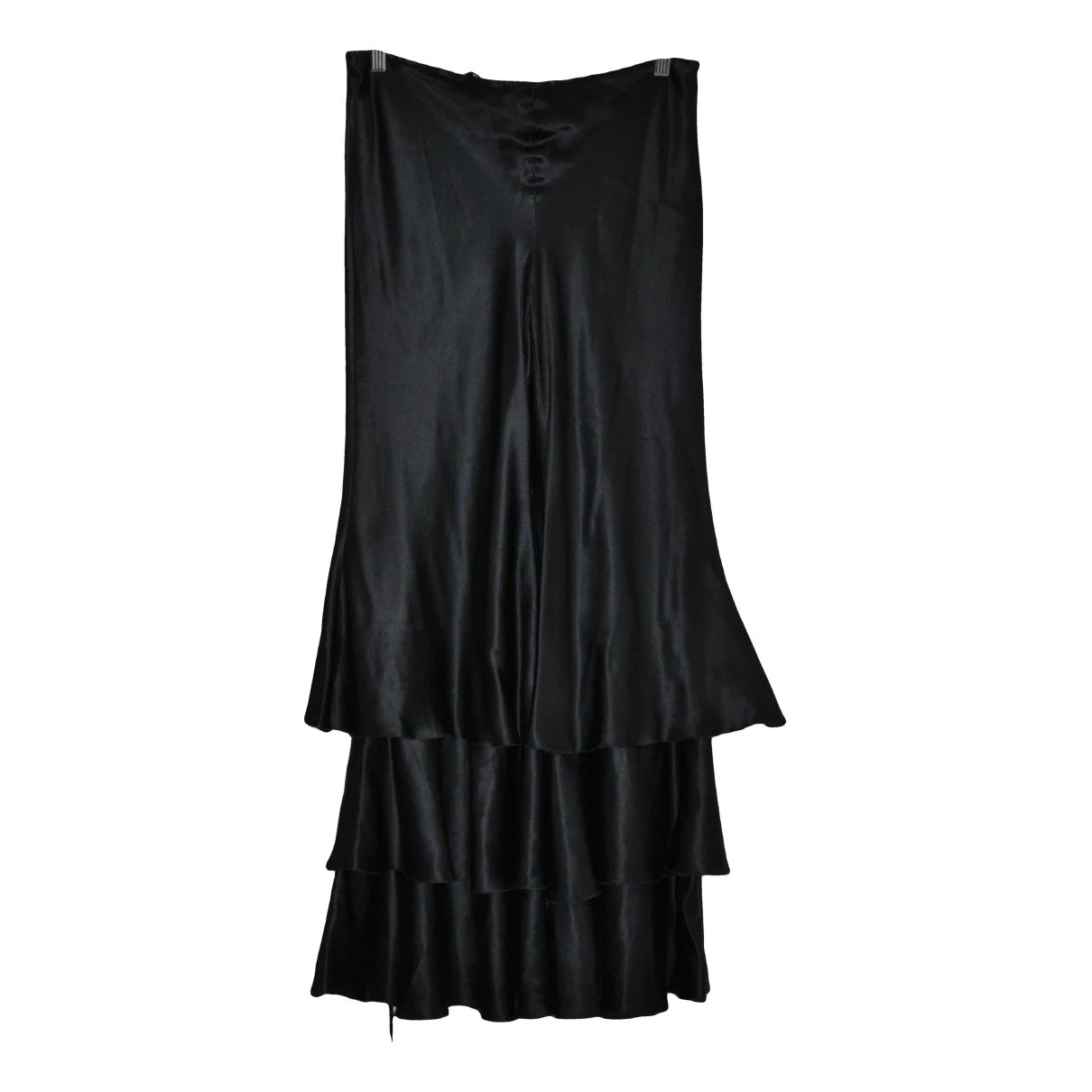 Pre-owned Emporio Armani Silk Trousers In Black