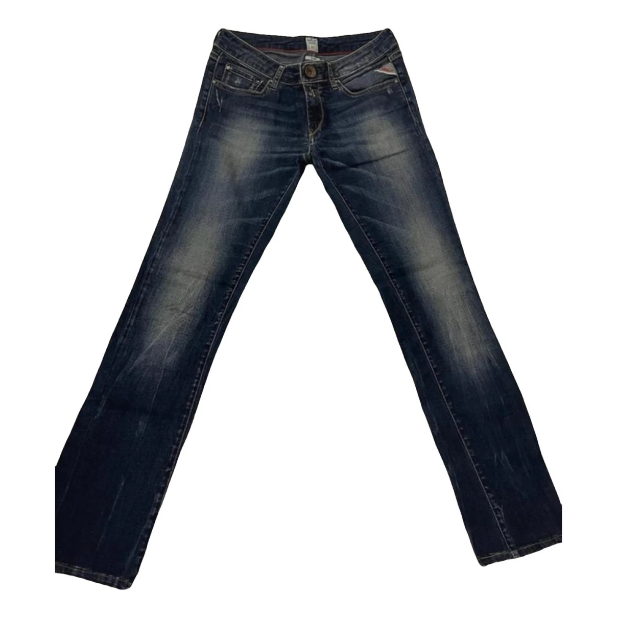 Pre-owned Replay Slim Jeans In Blue
