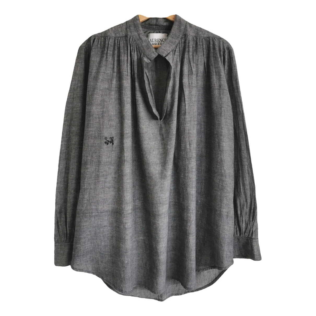 Pre-owned Laurence Bras Blouse In Grey